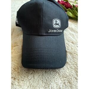 John Deere Black Bodensteiner Implement Hat NWT